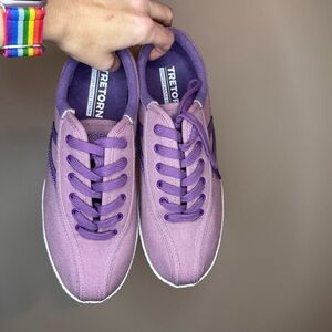 Tretorn Canvas Sneakers Mauve Purple Lace Up Women’s 7.5
